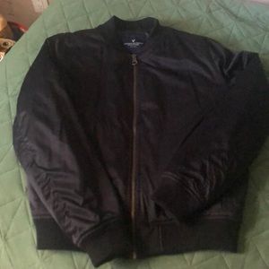 Black bomber jacket